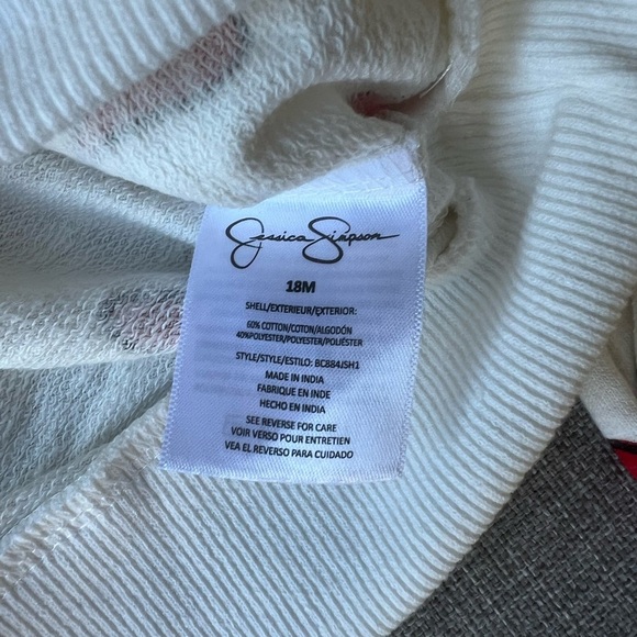 Jessica Simpson French Terry Heart Set | 18M - Picture 3 of 5